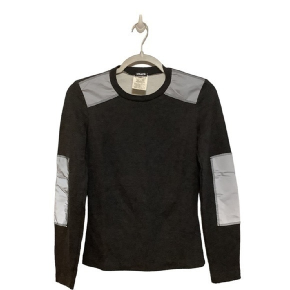 Dolce & Gabbana Vintage Y2K Metallic Long a sleeve Shirt Size XS